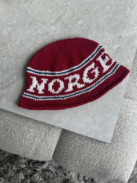 HEIA NORGE! barn bøttehatt (norsk)